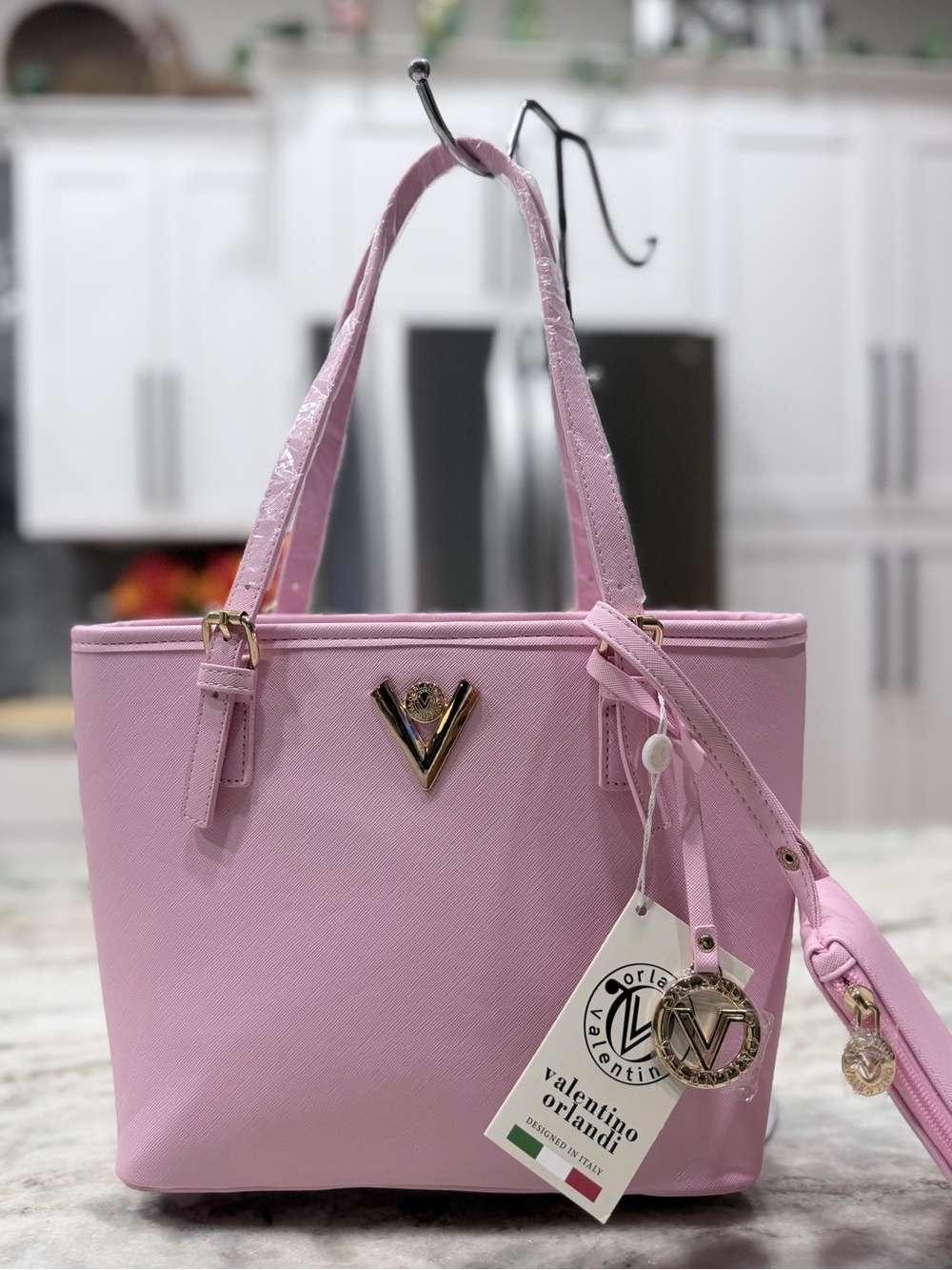 NWT Valentino Orlandi Pink Tote Bag